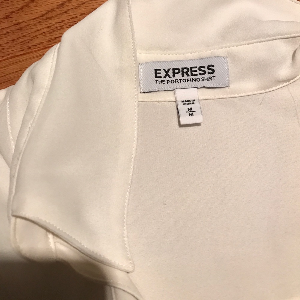 Cream Express Button Up. - image 4